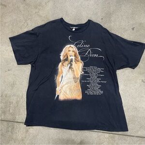 Vintage Celine, Dion T-shirt, size double X